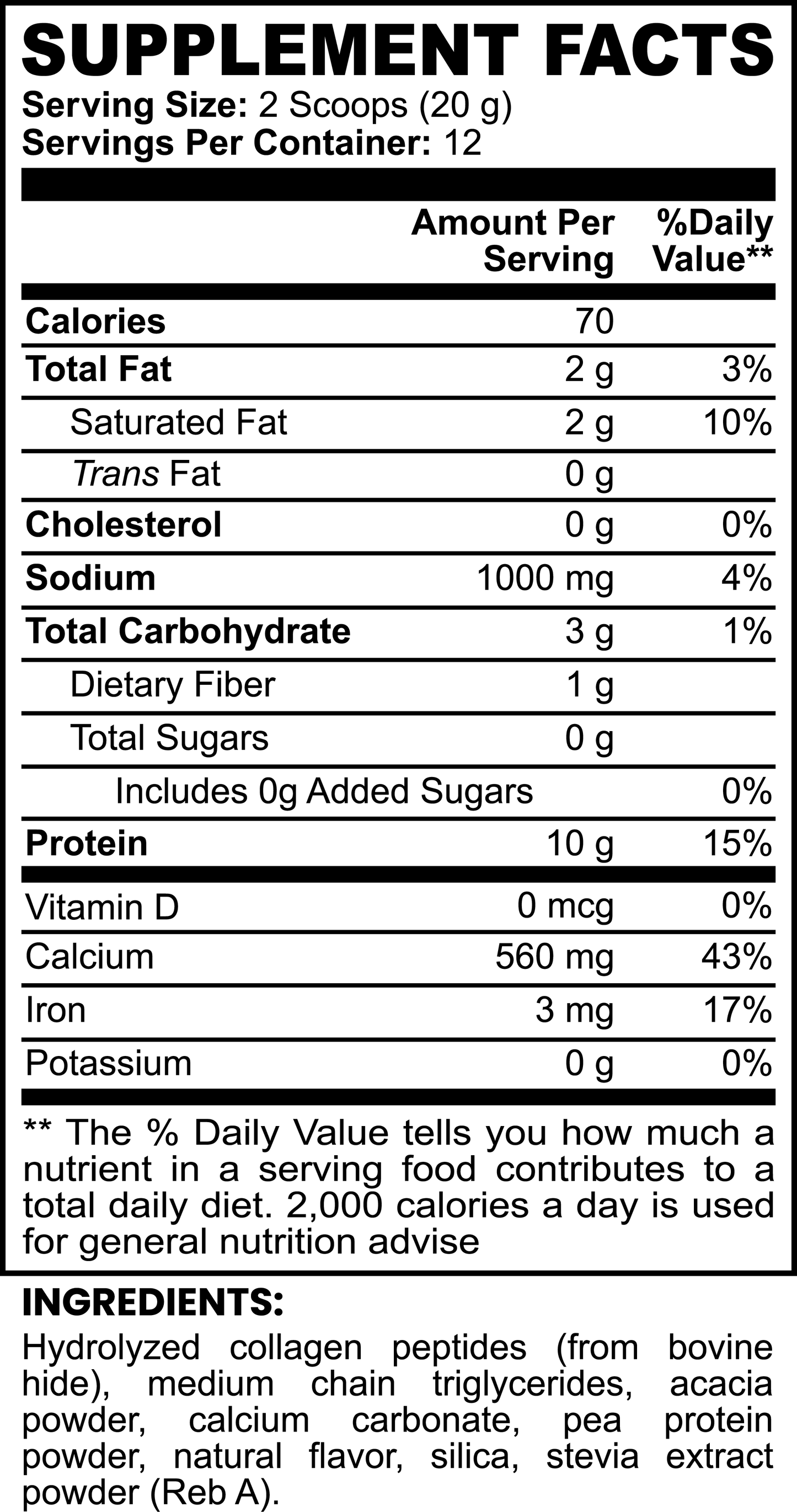 Grass-Fed Collagen Peptides Powder - Energix Lab