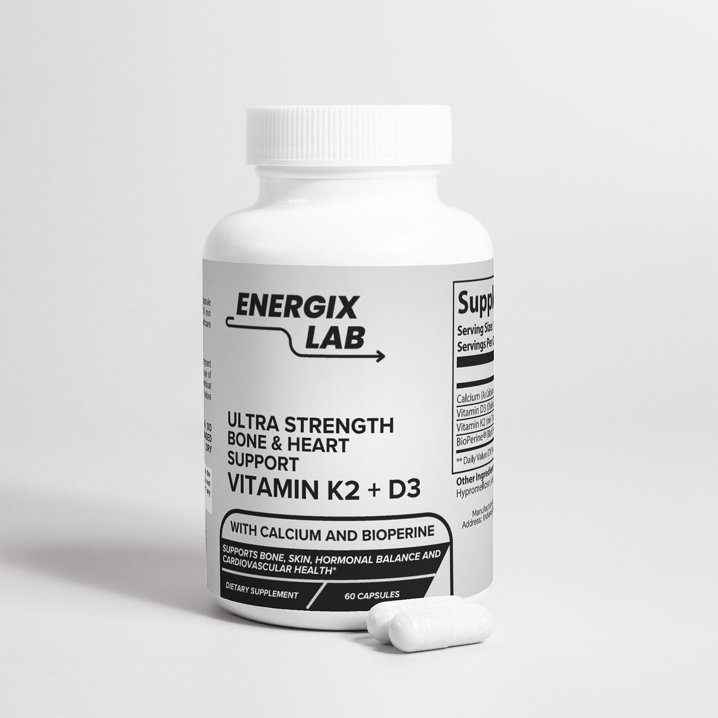 VITAMIN K2 + D3 - Energix Lab