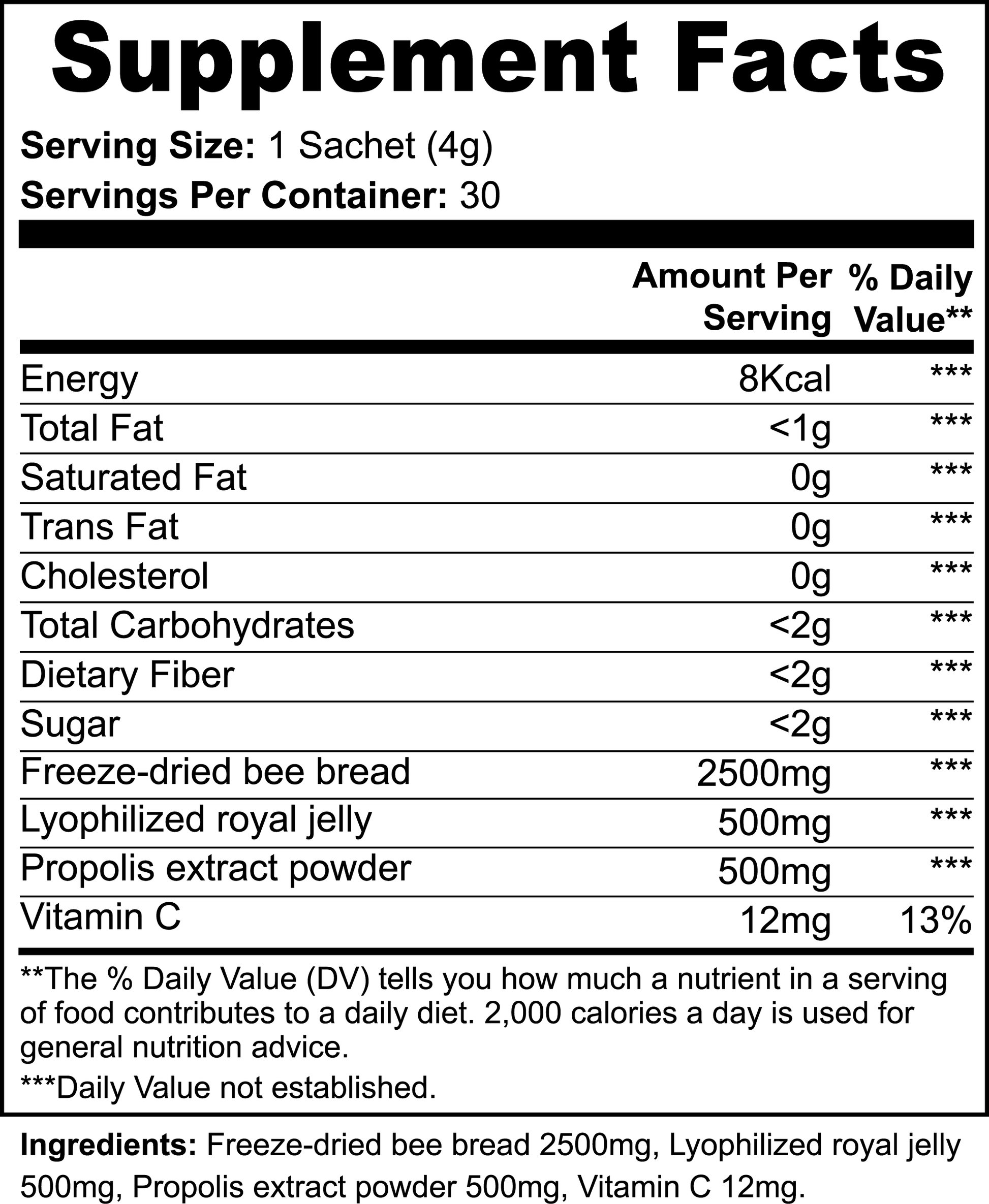 Bee Bread - Energix Lab